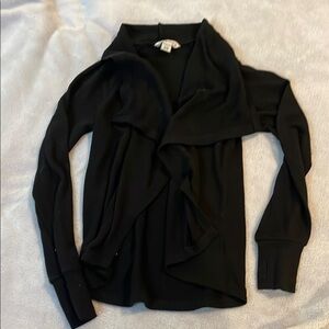 Habitual Black Open Front Sweater Size 5/6